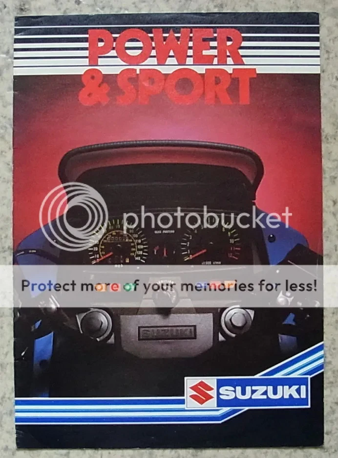 SUZUKI POWER & SPORT Motorcycles Sales Brochure 1984 XN85 TURBO GS850G GSX1100EF - Image 1 of 4