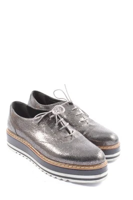 QIERO Scarpa stringata Donna Scarpa bassa Taglia IT 38 argento stile casual - Immagine 1 di 4