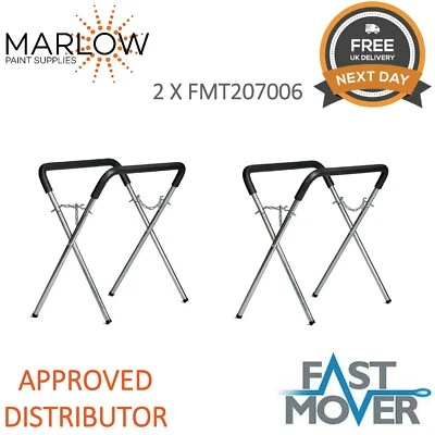 2 X FMT 207006 Body Shop Trestle Table / Panel Stand Adjustable Bodyshop rack