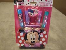 Minnie Mouse Playground Lip Balm Set + Carrying Case Disney NEW