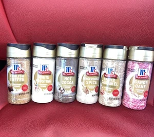 McCormick Finishing Sugar Holiday 2024 alle sechs Geschmacksrichtungen Kakao Lebkuchen .. Neu - Bild 1 von 4