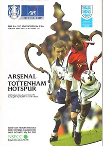 Arsenal FC v Tottenham Hotspur 2000-2001 FA Cup 8/4/2001 - Imagen 1 de 2