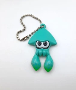 Splatoon Tintenfisch Inkling türkis blau Schlüsselanhänger Figur Spielzeug Anhänger Japan 2" - Bild 1 von 1
