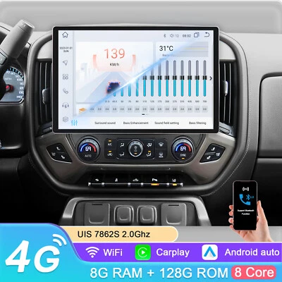 13.1" 8+128G ANDROID13 CAR STEREO GPS CARPLAY FOR CHEVROLET SILVERADO GMC SIERRA - Image 1 of 4