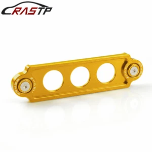 JDM Gold Aluminum Car Battery Tie Down Bracket - Picture 1 of 8