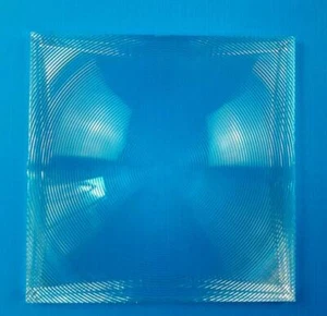 2pcs 40x40mm PMMA Plastic Solar Condensation Fresnel Lens Plane Magnifying Lens - Picture 1 of 7