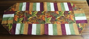New! Handcrafted Fall / Autumn Themed Decorative Table Runner (32" x 14.5") - Picture 1 of 4