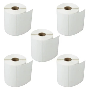 5 ROLLOS 4X3 Directo Térmico 500 Etiquetas/Rollo 4""X3"" para Zebra ZP GX LP2844 GC420T - Imagen 1 de 22