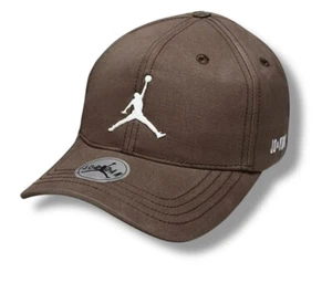 Nike Unisex Air Jordan Jumpman Metal Logo Adult Cap Brown - Picture 1 of 2
