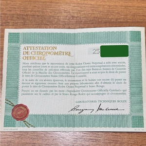 ROLEX Certificate 1968-69 Submariner 1680 GMT1675 Sea-Dweller 1665 Daytona - Picture 1 of 8