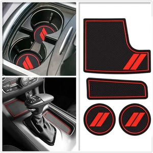 Custom Fit for Dodge Charger 2015-2020 Cup Holder Mat Door Gate Slot Storage Pad - Foto 1 di 16