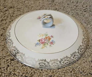 Vintage Paden City Ersatzdeckel für Caserole. 8 & 5/16 Zoll (21 mm) runder Goldrand - Bild 1 von 12