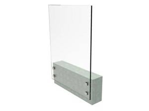 Franzözisches Balkon Fenster Glasgeländer Edelstahl Model 45 Set Glas T16,76mm - Bild 1 von 3
