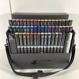 Chameleon Color Tone Markers 52 Piece Set w/ Carrying Case Manga Excellent Cond