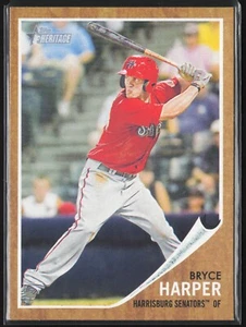 Bryce Harper 2011 Topps Heritage edición de ligas menores #16 radiocontrol novato Phillies - Imagen 1 de 2