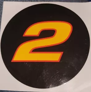 RUSTY WALLACE #2 ~ 3 ZOLL RUND ~ NASCAR AUFKLEBER STICKER - Bild 1 von 1
