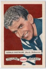1958 VFL AFL ATLANTIC PETROL STATIONS STAR - 79 Gerald EASTMURE (NTH MELBOURNE)