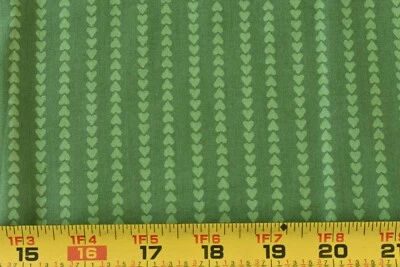 Por 1/2 yarda, rayas verdes en edredón de algodón verde, Avlyn/Smith/Milligan, P4474 Foto 1 de 4