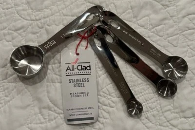 NWT All-Clad Stainless Steel Measuring Spoons Set 4-piece - Image 1 of 4