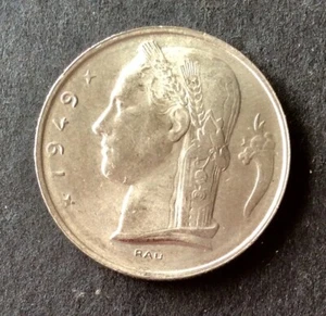 Belgique - Superbe monnaie de 5 francs 1949 Fr (2) - Picture 1 of 2