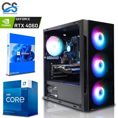 RTX Gaming PC Intel i7 14700KF 32GB DDR4 16GB RTX 5070 Ti 2TB + 1TB SSD Wins 11 - Image 1 of 4
