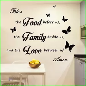 Kitchen Wall Decor Wall Stickers Dining Room Table Decor Dinner Family Stickers - Picture 1 of 15