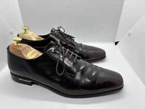 Original Prada dunkelbraune Herren Leder Schuhe UK Größe 8,5! "! - Bild 1 von 12