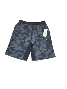 NWT$48 Gaiam Men's Karma Shorts Strength Camo Ebony Sz Small Drawstring Slim Fit - Picture 1 of 5