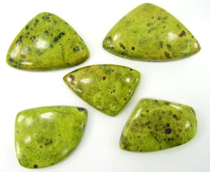 175.7 Ct Natural Stichtite Atlantisite 34-43 mm Gemstone Cabochon 5 pc Lot-62085 - Picture 1 of 5