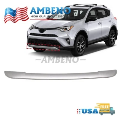 For 2016-2018 Toyota RAV4 Front Bumper Spoiler Face Trim Molding Pad TO1094103 - Image 1 of 4