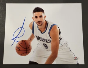 RICKY RUBIO Signed 8x10 Photo-MINNESOTA TIMBERWOLVES-PSA - Picture 1 of 4
