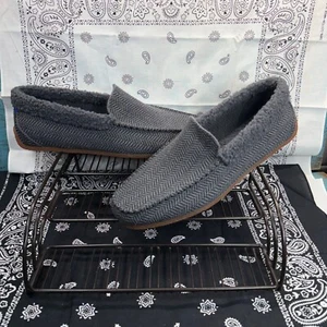NUEVO Zapatos Mocasines Rothy's Para Hombre The Driving Gris Lana Merino Espiga Talla 11 - Imagen 1 de 11