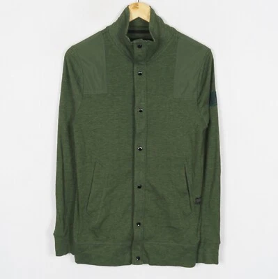 G-STAR RAW KROZAN COLLAR VEST SW L/S Men's Shirt Size XS Full Zip Green ma11274 - Image 1 of 4