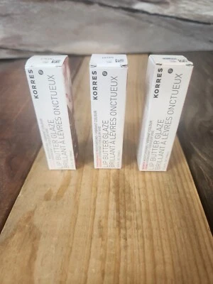 3PK Korres Mantequilla Labial Esmalte Jazmín Granada Membrillo NUEVO .34 oz Foto 1 de 2