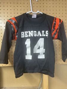 Cincinnati Bengals #14 VTG Rawlings Football Jersey Youth Medium 10-12