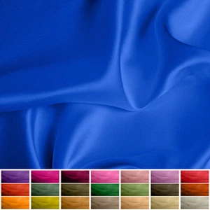 100% Pure Mulberry Silk fabric Satin - 16 momme - 45" - per metre or samples - Picture 1 of 83