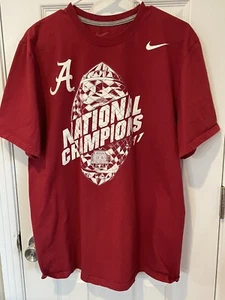 Vintage University of Alabama 2012 National Champs T-Shirt NIKE Standard Fit XL - Picture 1 of 9