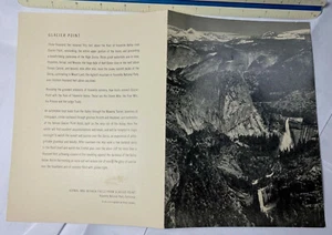 MENÚ YOSEMITE AHWAHNEE 21 de septiembre 57 6x8-1/2" Ansel Adams Vernal & Nevada Falls - Imagen 1 de 2