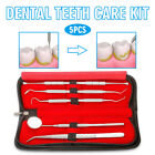 5x Dental Set Zahnarzt Instrumente Zahnsonde Zahnpflege Zahnreinigung Werkzeuge