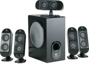 Logitech X-530 5.1 Channel Surround Sound 5 Speakers (NO SUBWOOFER) - Picture 1 of 1