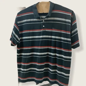 KANA GOLD Polo GOLF Shirt Herren 4XL Kurzarm Navy Streifen Neu ohne Etikett - Bild 1 von 6