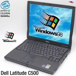 Dell Latitude C500 Notebook Laptop Windows Win 98 Parallel 20GB HDD 256MB RAM - Picture 1 of 9
