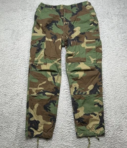 Vintage USGI BDU Cargo Pants Mens Medium Regular Woodland Camo Army Excellent - Picture 1 of 10