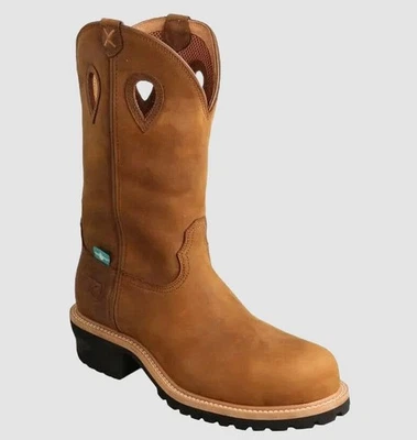 Twisted X Men's 12 Inch Western Logger Boot Composite Toe MLGCW01 - Image 1 of 4