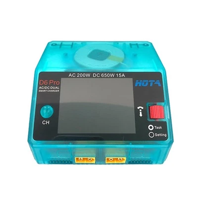 HOTA D6 Pro Balance Charger Dual Ports Smart Charger with Phone Wireless Char... - Image 1 of 4
