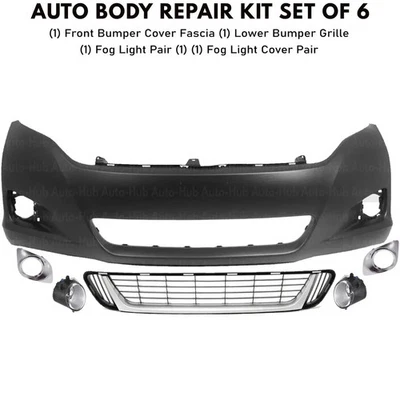 Kit de montaje de cubierta de parachoques delantero fascia y luz antiniebla para Toyota Venza 2009-2016 Foto 1 de 4