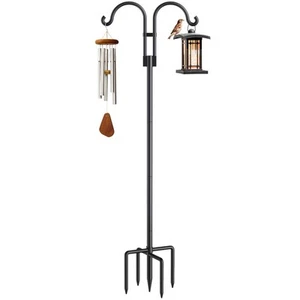 Bird Feeder Pole - Adjustable Double Shephards Hooks for Bird Feeder with 5 P... - Picture 1 of 9