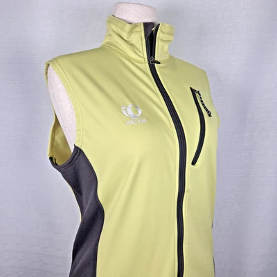 Pearl Izumi Yellow/Black Cycling Vest Women's Large Fleece Lined Outdoors - Image 1 of 4