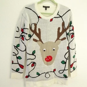 derek & heart Light Up Maternity  Christmas Sweater Small - Picture 1 of 14