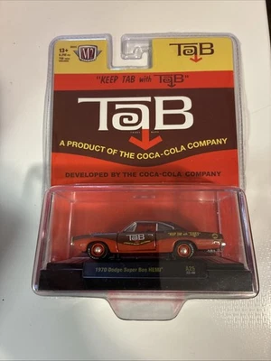 M2 MACHINES CHASE TAB/COCA-COLA 1970 DODGE SUPER BEE HEMI A25 22-46-NEW - Image 1 of 2